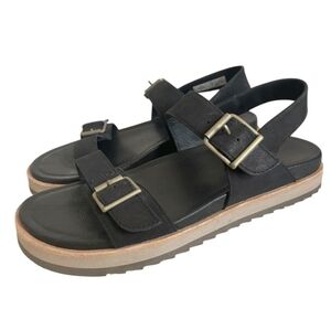 Merrell Black Leather Womans Sandals